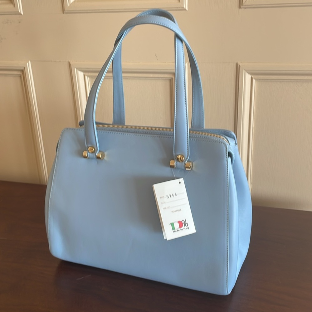 NWT Valentino Orlandi Sky Blue Purse - Picture 5 of 14
